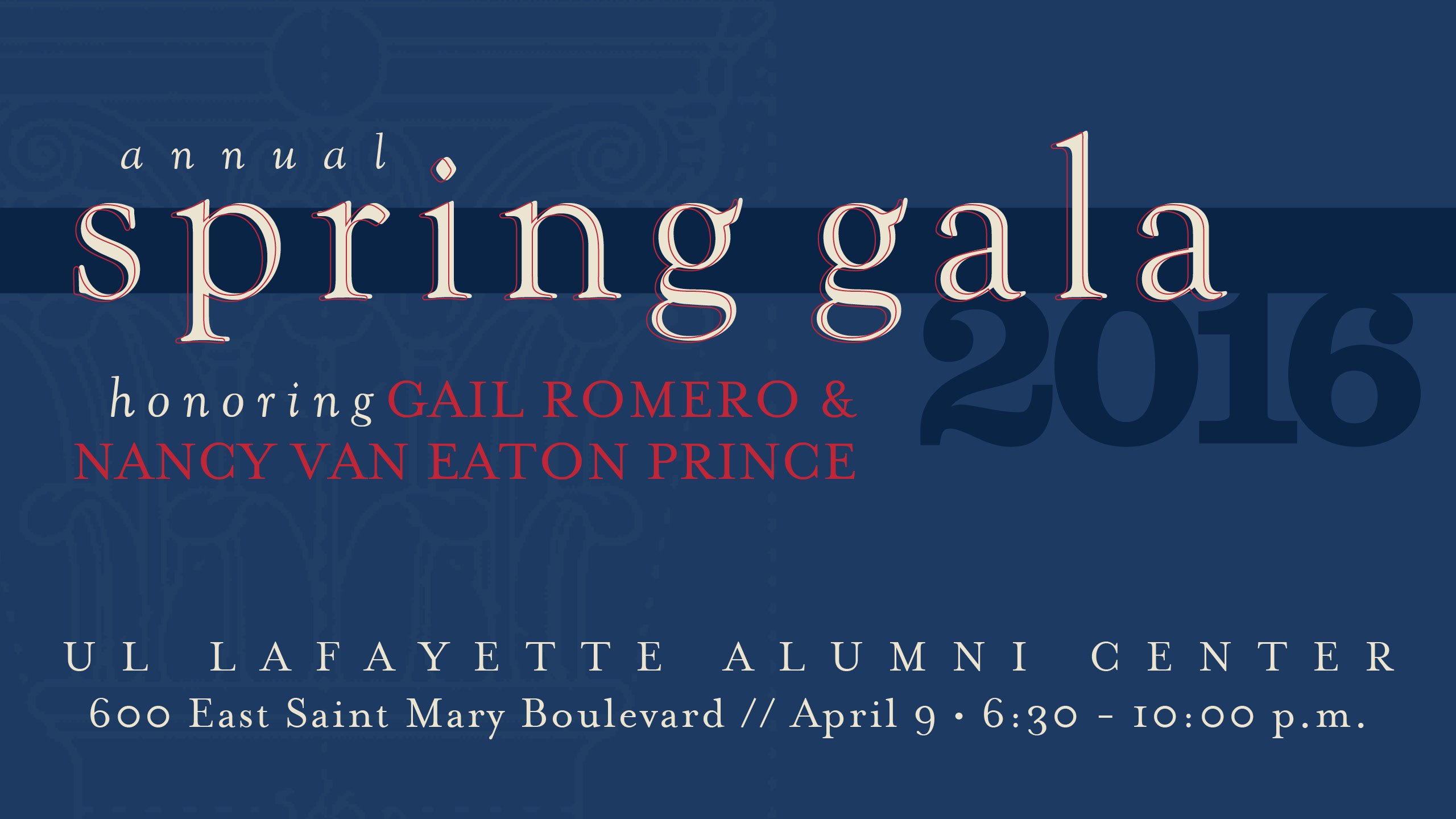 Annual Spring Gala University of Louisiana at Lafayette